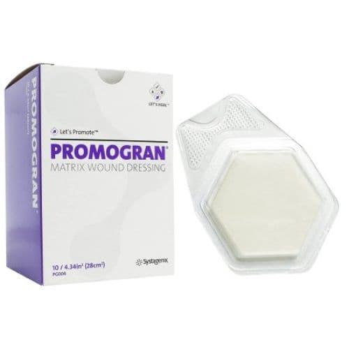 Promogran Matrix Collagen Dressing, 4-1/3 x 4-1/3 Inch - Box of 10 - Image 1