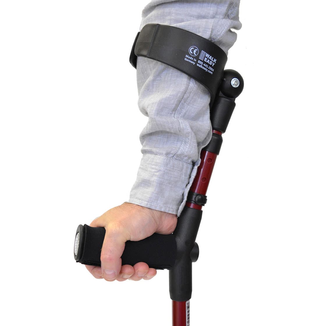 Walk Easy Adult forearm crutches, adjustable 4" full cuff (Pair) - Image 3