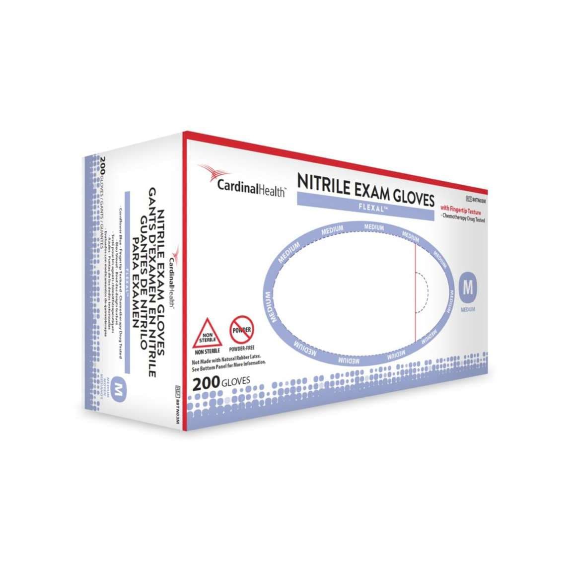 Cardinal Flexal Nitrile Powder Free Exam Gloves - Image 2
