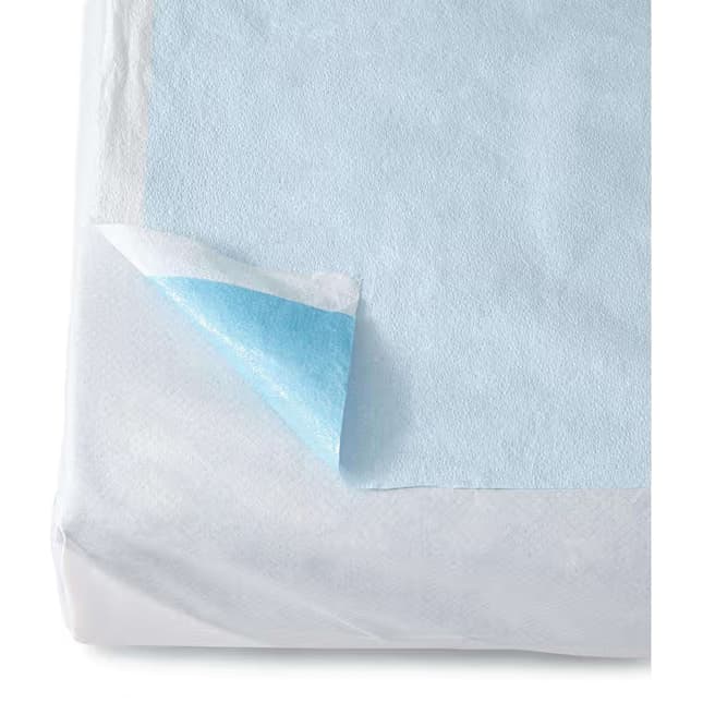 Medline Tissue-Poly Drape Sheet 40"x60", Blue - Case of 100