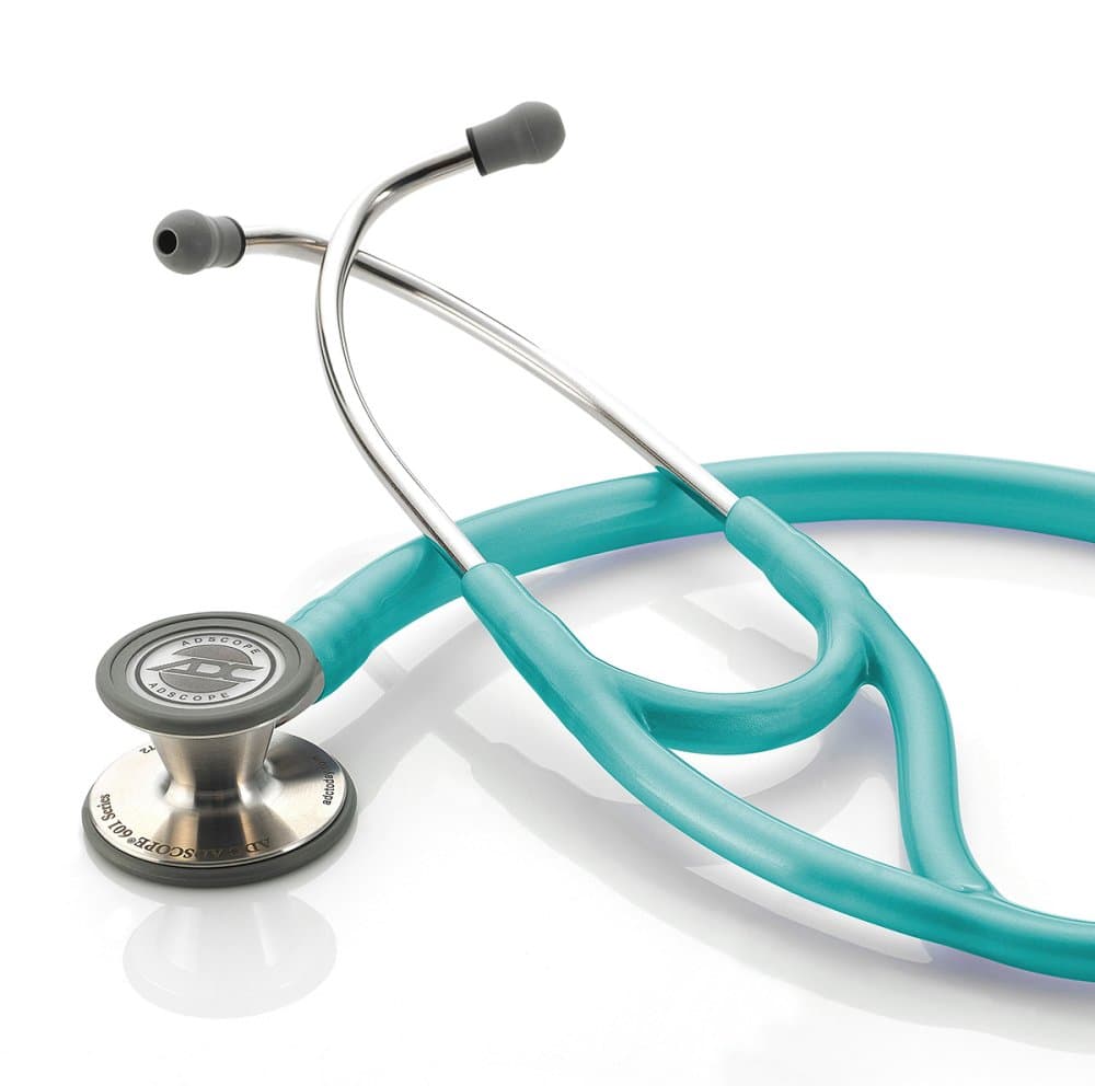 ADC Adscope Convertible Cardiology Stethoscope, Metallic Caribbean - Image 1