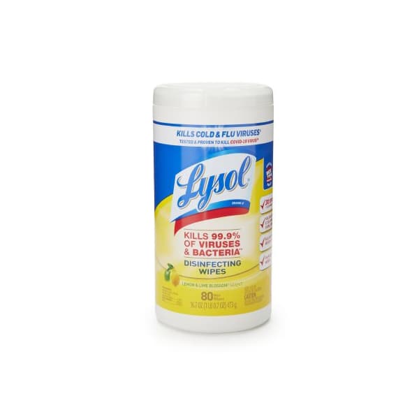 Lysol Surface Disinfectant Cleaner Canister Wipe NonSterile - Image 1