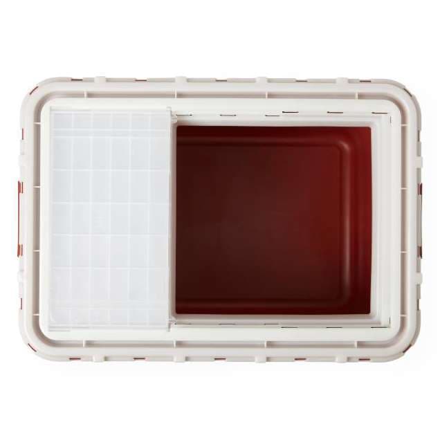 Medline Sharps Container, Red, Sliding Lid, 10 gal. - Case of 6 - Image 1