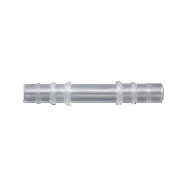 Urocare Clear-Polypropylene Tubing Connector, 3/8 Inch O.D. x 2-1/4 Inch L - Box of 10 - Image 1