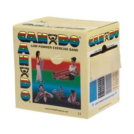 CanDo Low Powder Exercise Band, Tan, 2X Light - Image 1