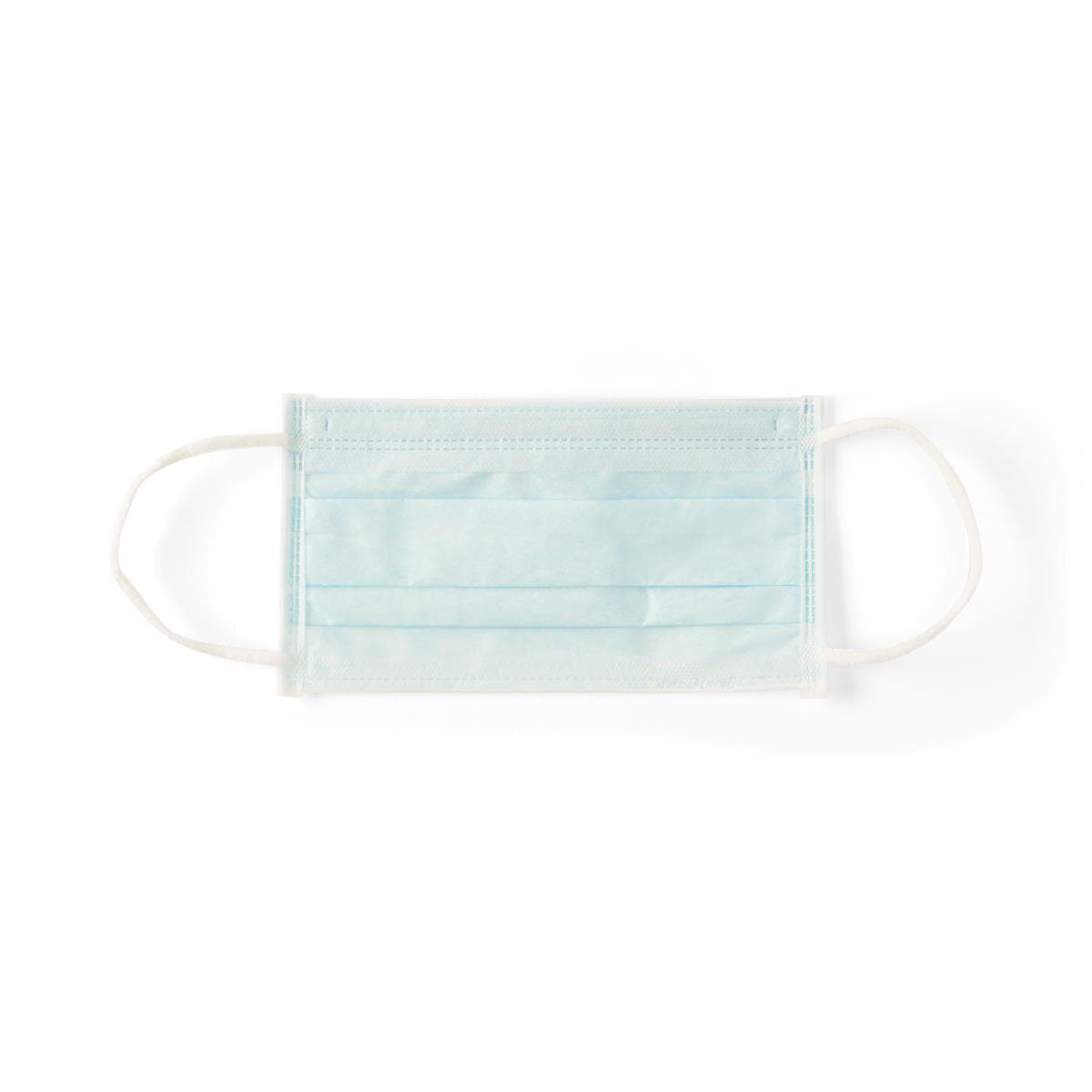 Medline Astm Level 1 Procedure Face Mask with Anti-fog Strip and Ear Loops, Blue - Box of 50 - Image 1