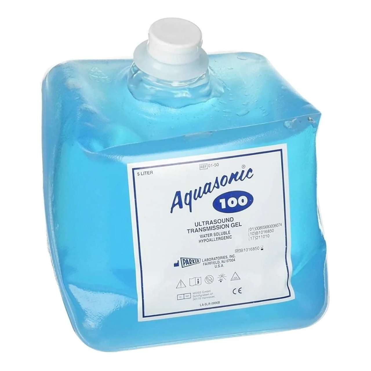 Aquasonic 100 Ultrasound Transmission Gel, 5 Liter, Blue - Image 1