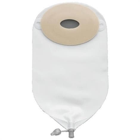 Nu-Hope Post-Operative Standard Oval Pre-cut Urinary Pouch, Oval A - Box of 10 - Image 1
