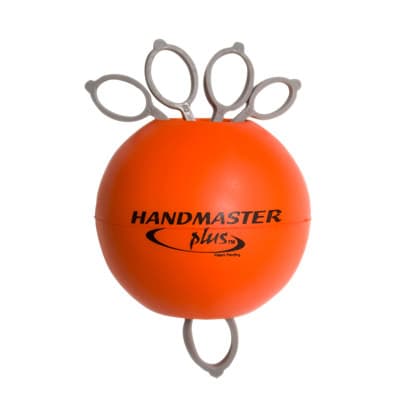 CanDo Handmaster Plus hand exerciser, Orange Ball, Firm - Image 1