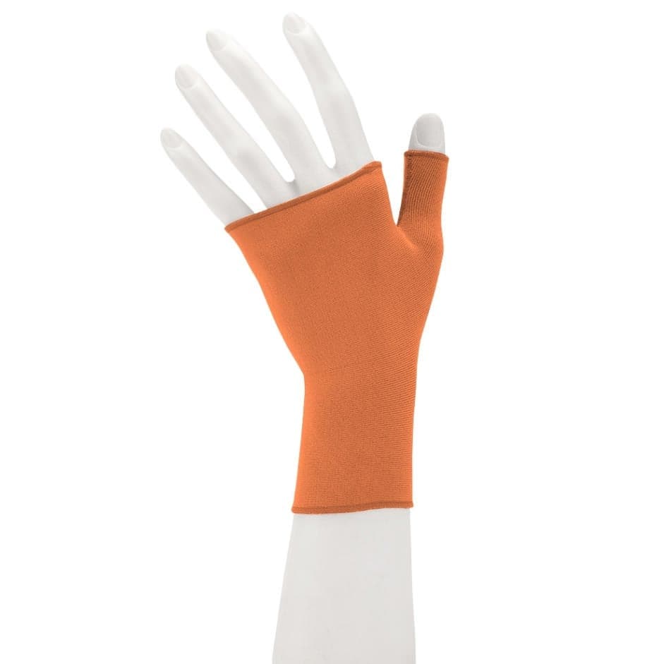 Juzo Soft Seamless Compression Gauntlet, Large, Cinnamon, 15-20mmHg, Left Hand - Image 1
