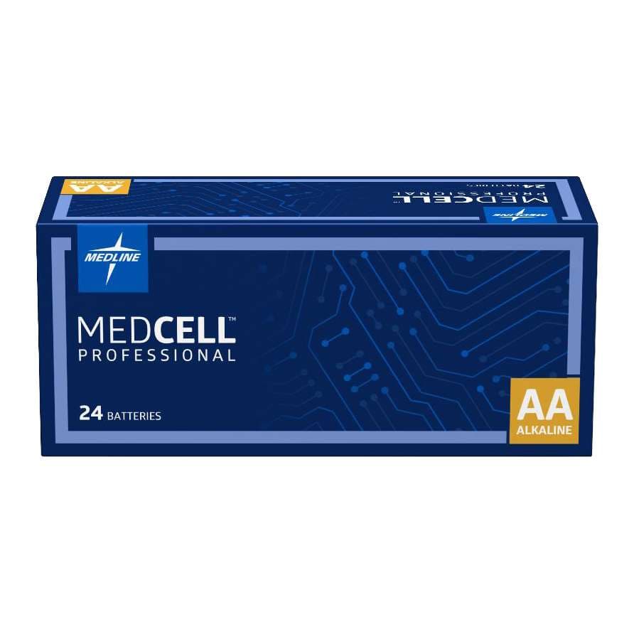 Medline MedCell Alkaline Batteries, 1.5v,AA - Box of 24 - Image 1