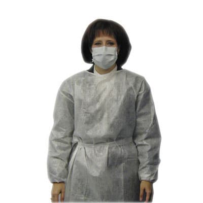 Medicom Impervious Gowns Gown, Large, Yellow - Case of 100 - Image 1