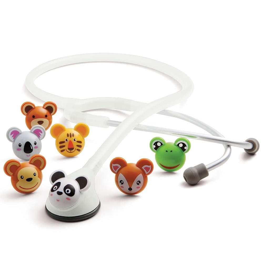 ADC Adimals 618 Platinum Pediatric Stethoscope, Adimals White - Image 1