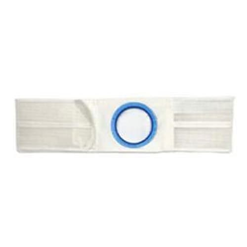 Nu-Hope 4" Regular Elastic Flat Panel Ostomy Support Belt, 2-7/8 x 3-3/8", White - Each - Image 1