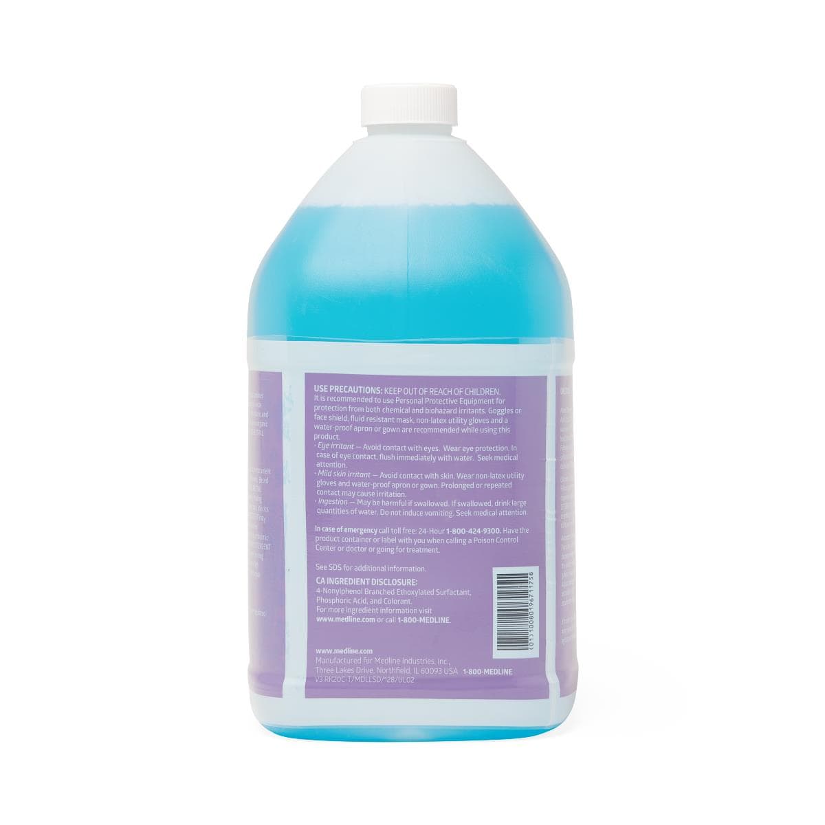 Medline Low Suds Neutral Detergent - Case of 4 - Image 2