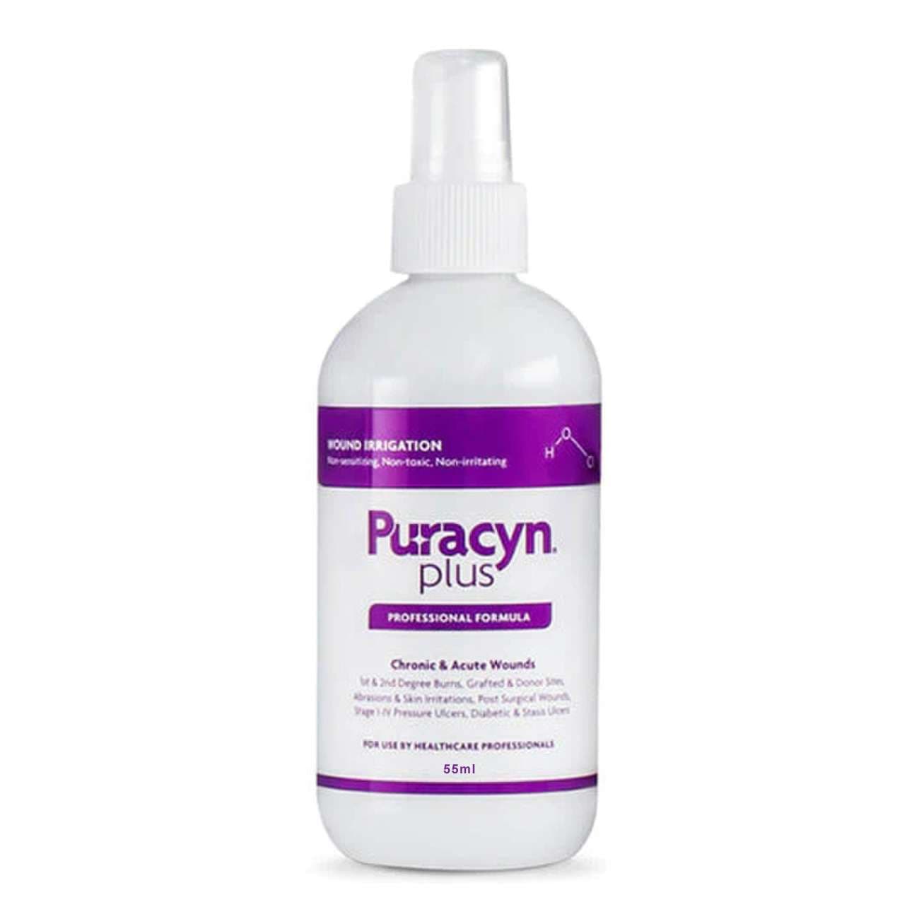 Puracyn Plus Professional Wound Irrigation Solution with Pump Spray Bottle, 2 oz - Case of 12 - Image 1