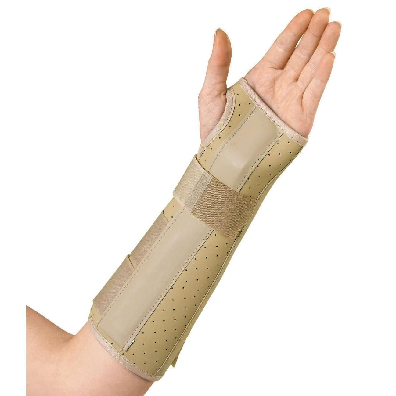 Medline Vinyl Wrist and Forearm Splints, 10 Inch, Left, Medium - Image 1