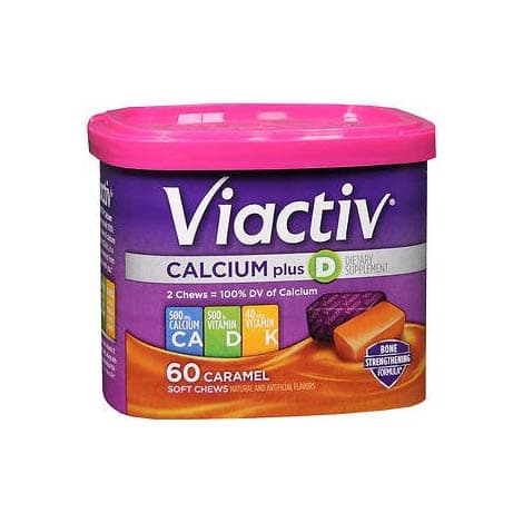 Viactiv Joint Health Supplement Chewable Tablet, Caramel Flavor - Bottle of 60 - Image 1