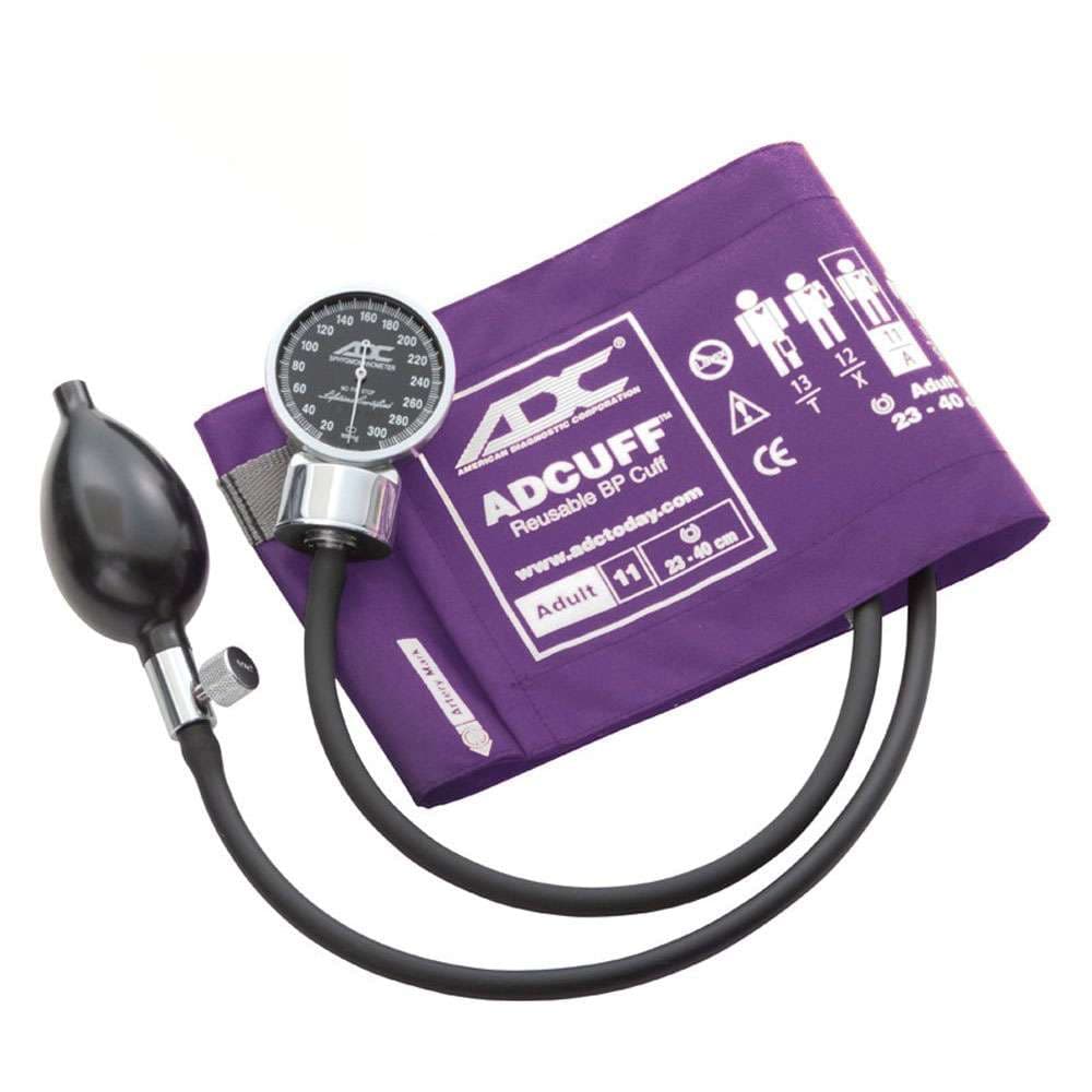 ADC Diagnostix Pocket Aneroid Sphyg, Purple, Adult - Image 1