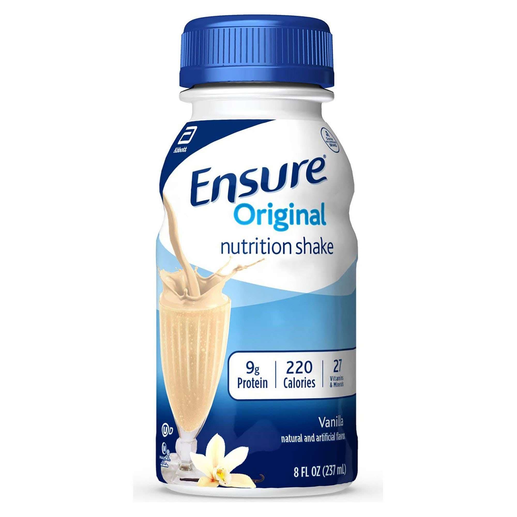 Ensure Original Therapeutic Nutrition Shake, Vanilla, 8 oz Bottle - Each - Image 1
