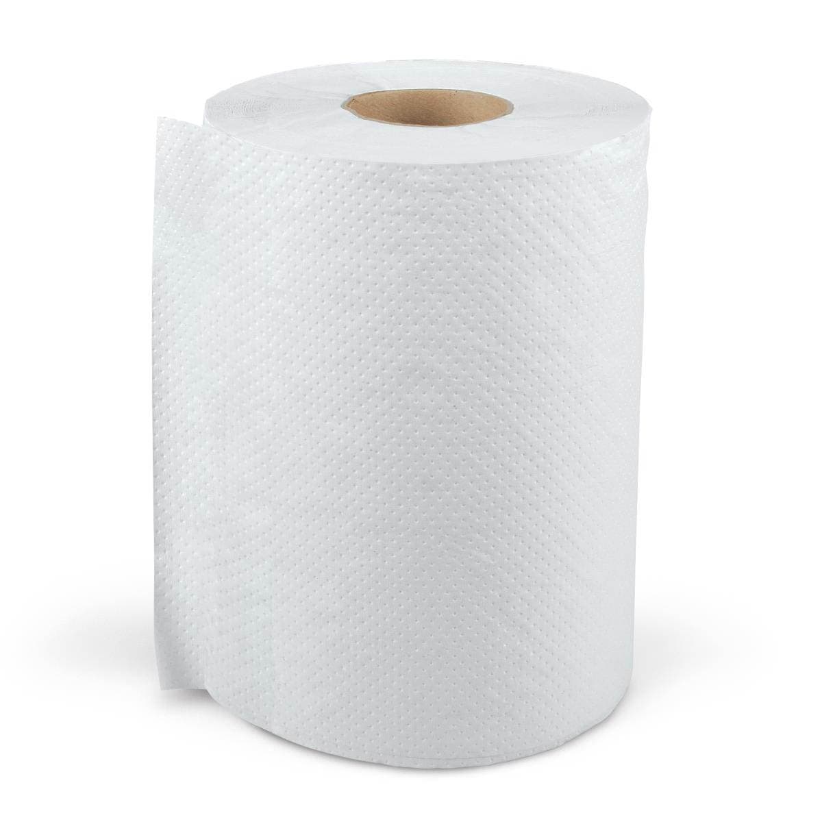 Medline Standard Paper Towel Rolls, White, 8" x 350' - Case of 12 - Image 1