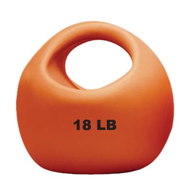 CanDo One Handle Medicine Ball, 18 Lbs, Gold - Image 1