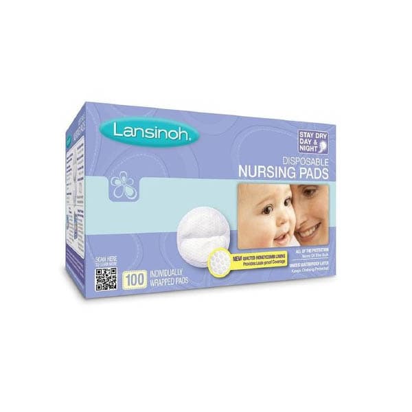 Lansinoh Stay Dry Disposable Nursing Pad - Box of 100 - Image 1