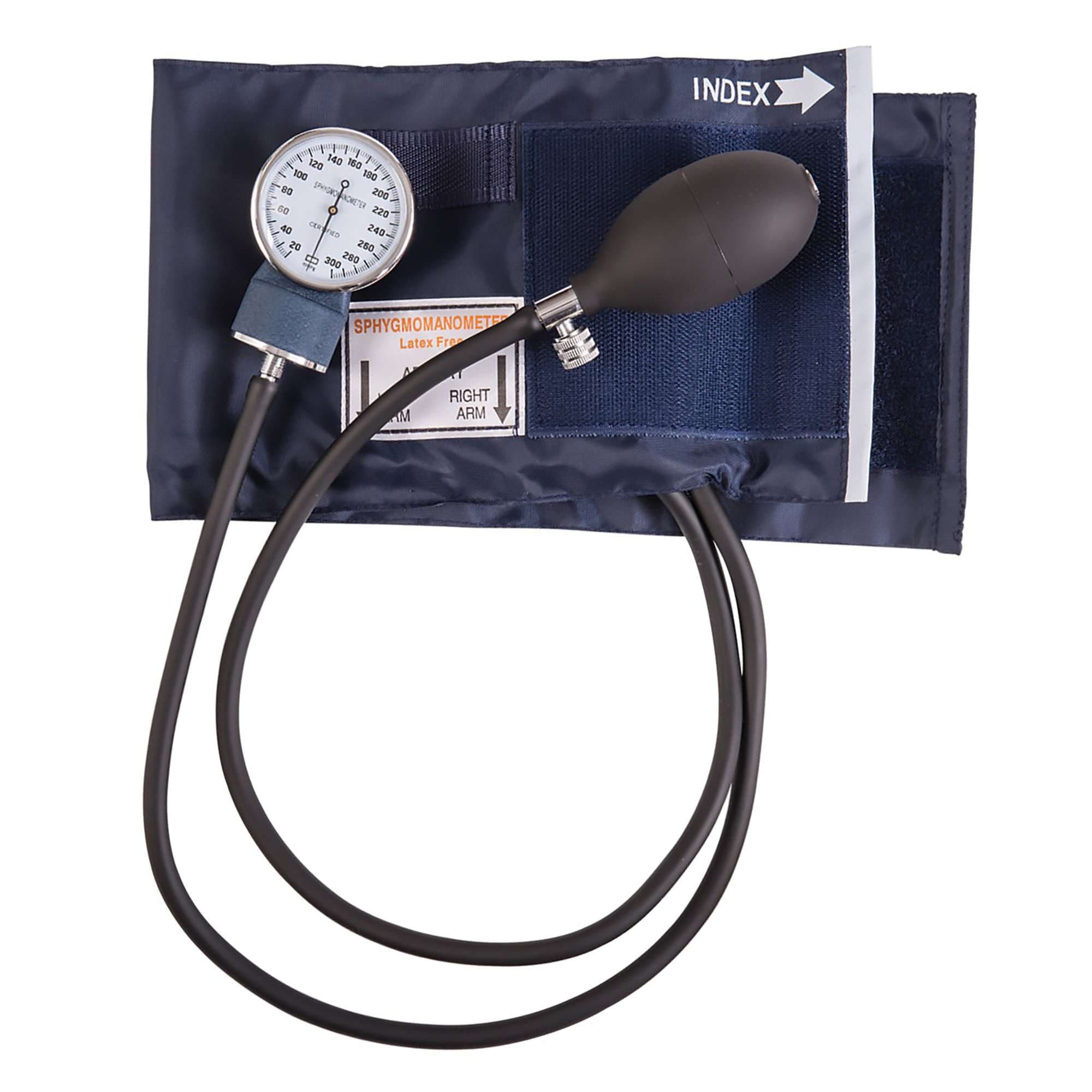 Mabis Adult Precision Aneroid Sphygmomanometers with Blue Nylon Cuff - Image 2