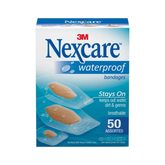3M Nexcare Waterproof Bandage Assorted - Box of 50 - Image 1