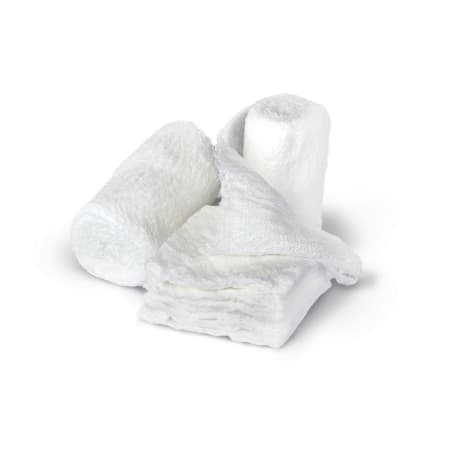 Dermacea Gauze Fluff Rolls, 3-4/10 Inch x 3-6/10 Yard, Non-Sterile - Case of 96 - Image 1