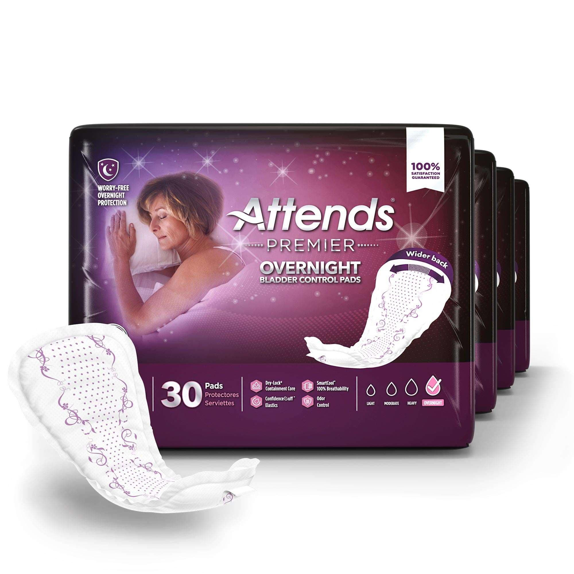 Attends Premier Overnight Female Bladder Control Pads - Image 4