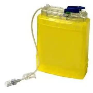 CADD Medication Cassette Reservoir, 250 mL, Yellow - Box of 12 - Image 1