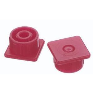 Multi-Ad Luer Lock Syringe Cap, Red - Package of 10 - Image 1