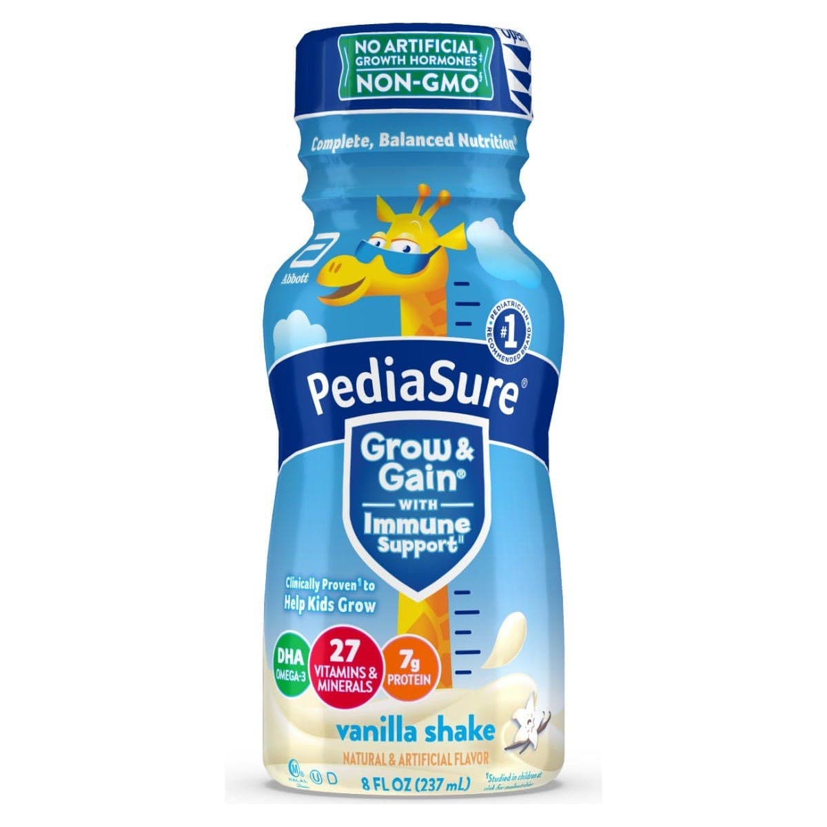PediaSure Grow and Gain Pediatric Oral Supplement, Vanilla - Case of 24 - Image 1