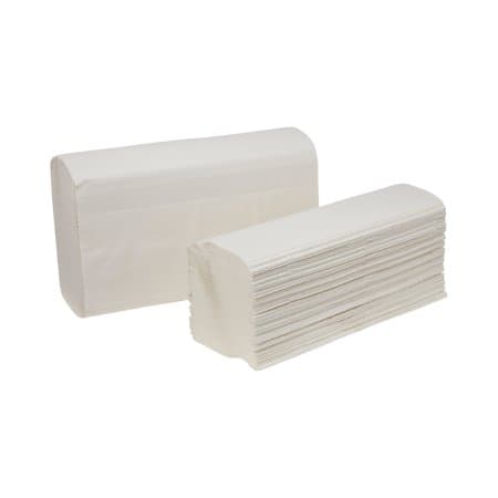 Pacific Blue Paper Towel White 1-Ply 250 Sheets, 9-1/5 x 9-2/5 Inch - Case of 4000 - Image 1