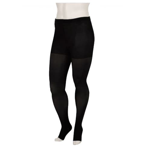 Juzo Basic Compression Pantyhose, 15-20mmHg, Regular, Open Toe, Beige, Large - Pair - Image 1