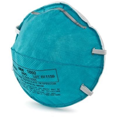 3M Particulate Respirator and Surgical Mask, Adjustable Noseclip - Image 3