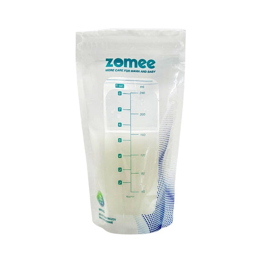 Zomee Breast Milk Storage Bag, 8 Oz - Package of 120 - Image 1