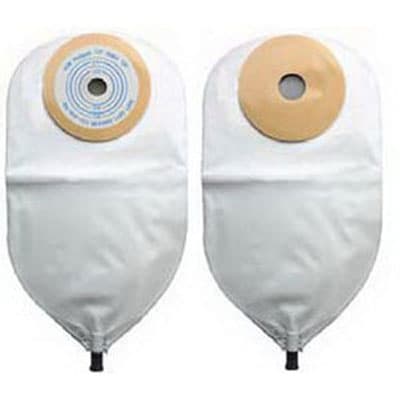 Nu hope 1-Piece Standard urinary pouch, 3/4 Inch Convex - Box of 10 - Image 1