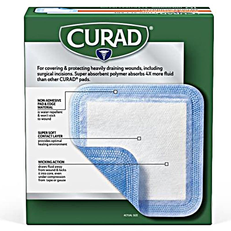 Curad Clinical Care Super Absorbent Wound Dressings - Case of 240 - Image 3