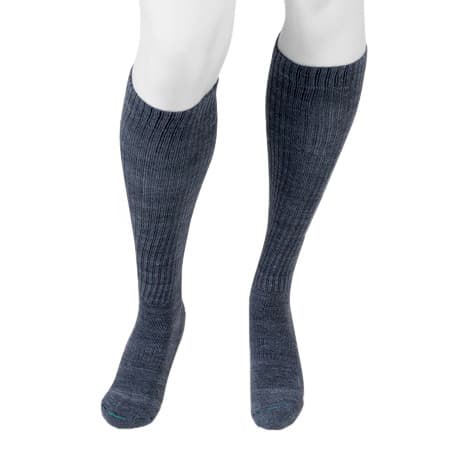 Juzo Power Comfort Knee-High Compression Socks 20-30mmHg, Tall, Heather Gray, Medium - Pair - Image 1
