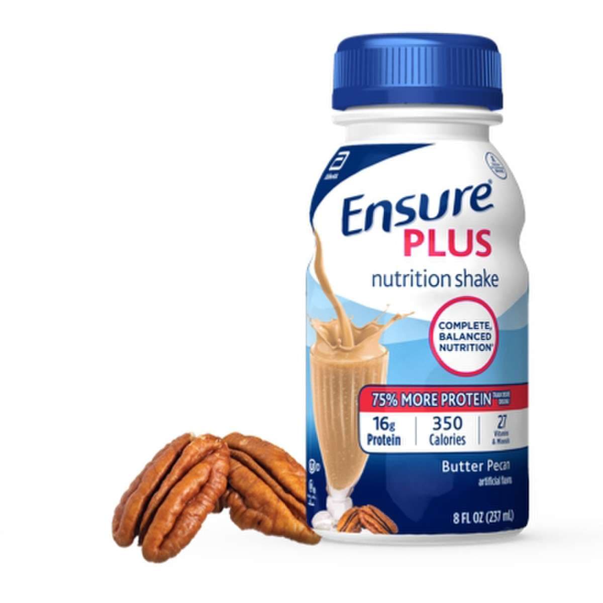 Ensure Plus Nutrition Shake, Butter Pecan, 8 oz - Each - Image 1