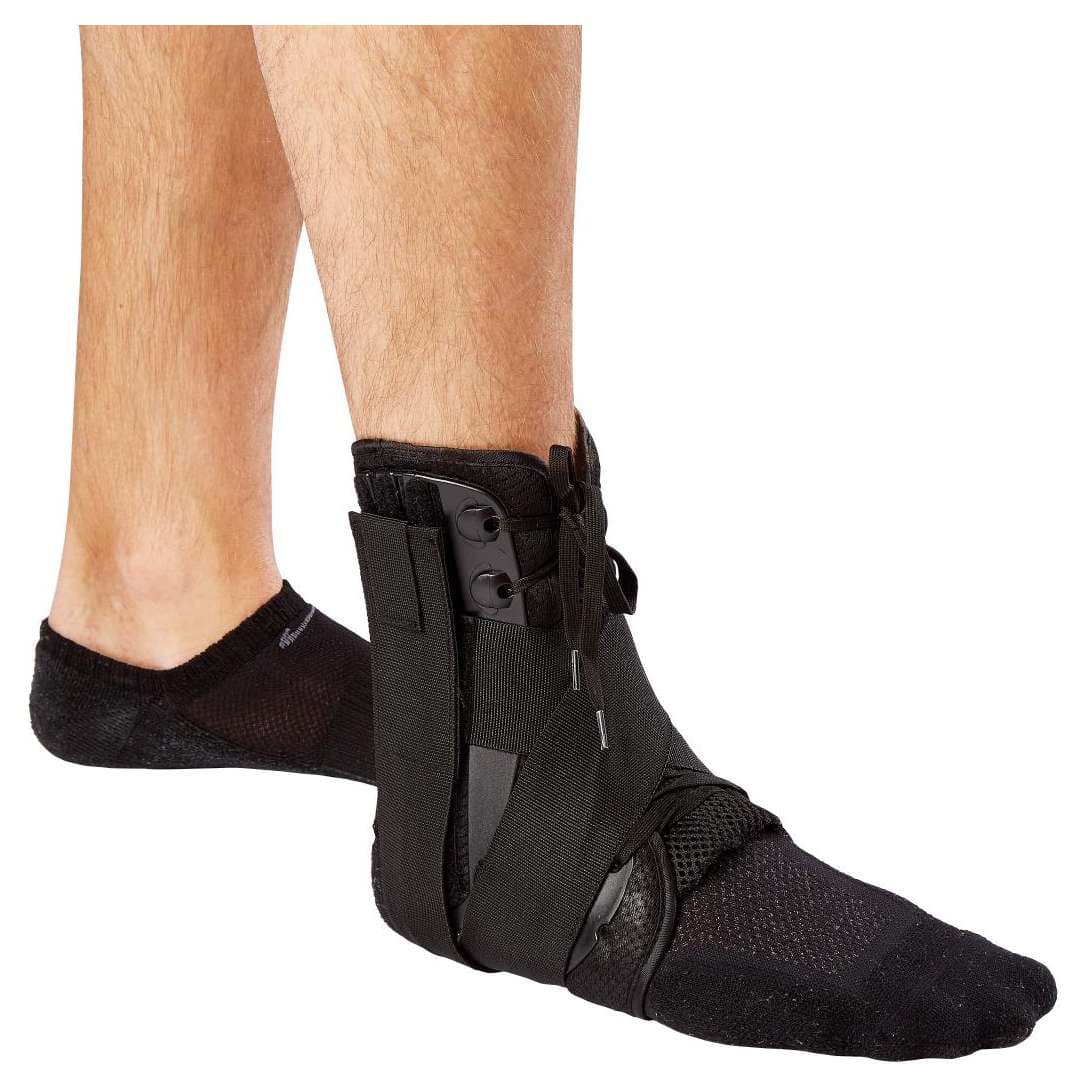 Medline Lace-up Ankle Brace, Small - Image 1