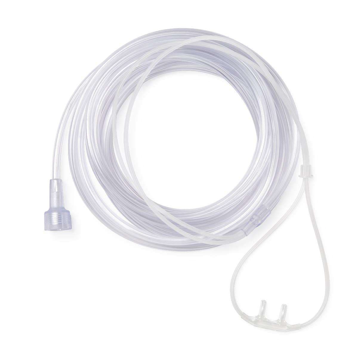 Medline SuperSoft Curved Nasal Oxygen Cannula With Universal Connector for Infants with 7' Tubing - Image 1