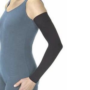 Jobst Bella Strong Armsleeve without Silicone Band, Size 10-Regular, 15-20 mmHg, Black - Each - Image 1