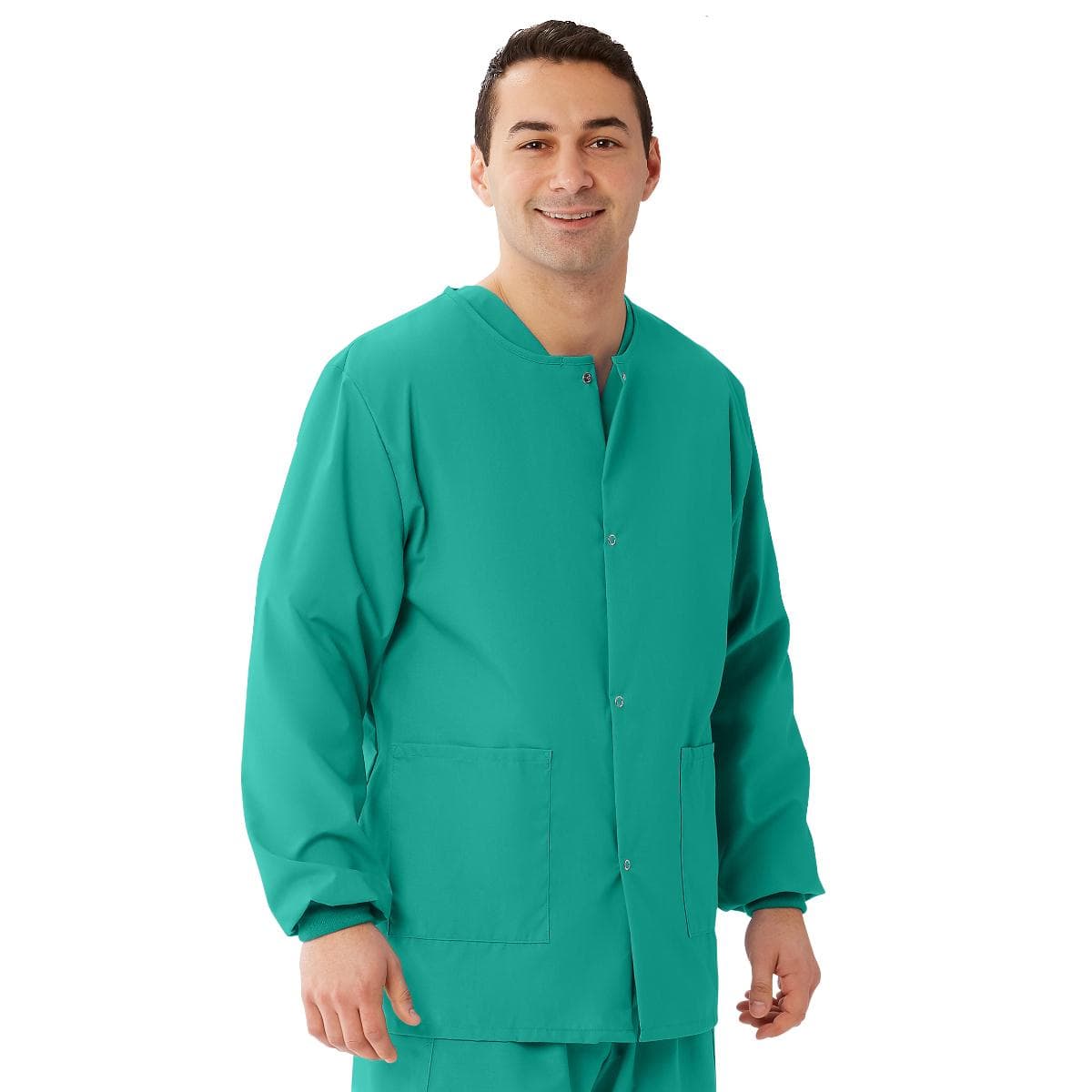 Medline Angelstat Jade Unisex Scrub Jackets, Unisex, Extra Small - Image 1
