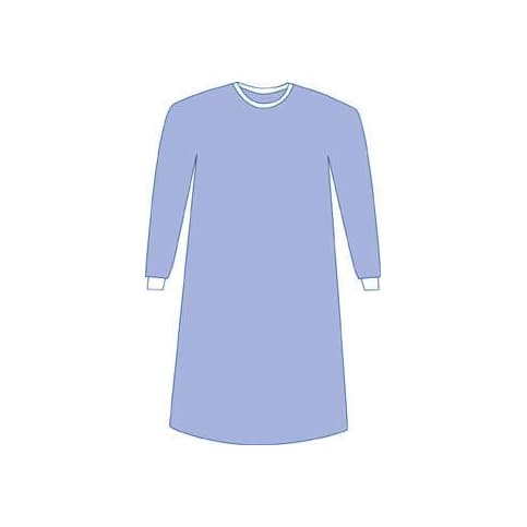 Eclipse Non-Reinforced Surgical Gown with Towel, Blue, Large - Image 1