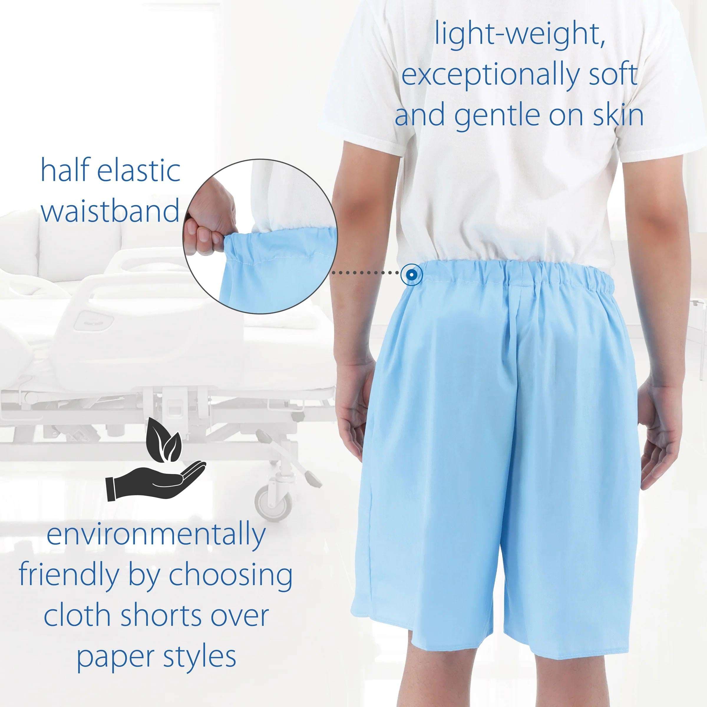 Core Patient Shorts Blue - Image 5
