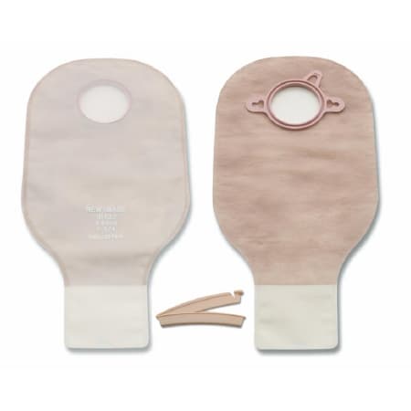 New Image 2-Piece Drainable Ostomy Pouch with Clamp Closure, Ultra-Clear, 2-3/4 Inch - Box of 10 - Image 1