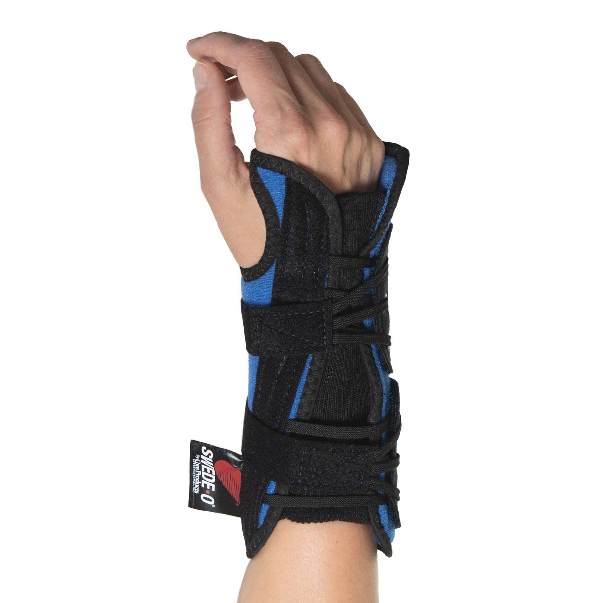 Swede-O PowerWrap Wrist Brace Universal, Right, Blue - Image 1